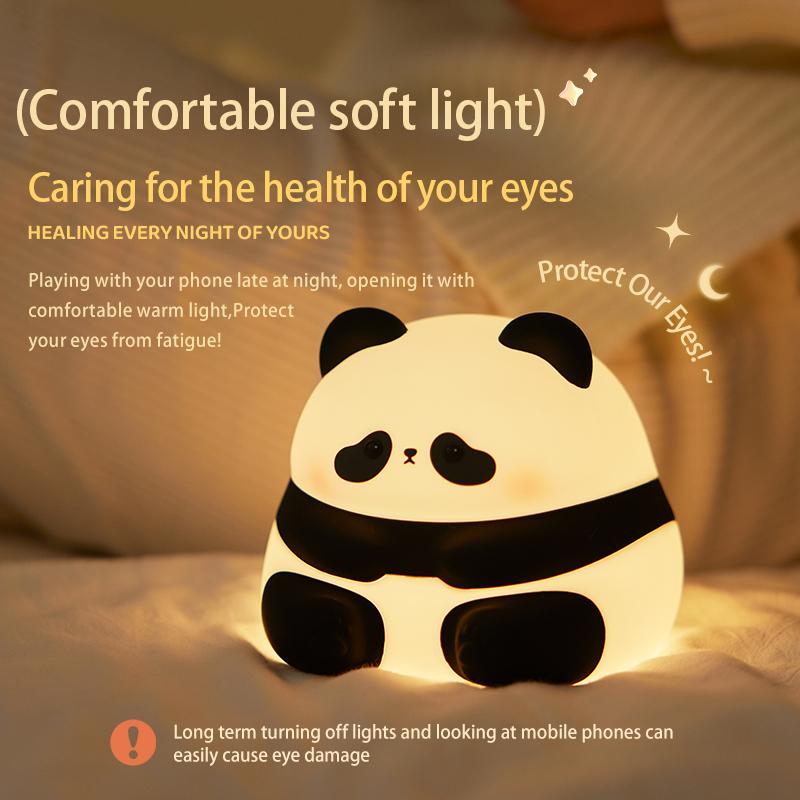 

Cute Panda Shape Nursery Light Bedside Lamp Timing Silicone Touch Light (CE/RoHS/FCC/CPC) A