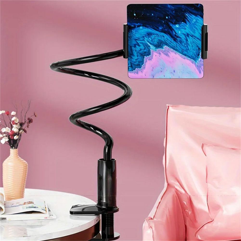 Tablet Cell Phone Bracket Lazy Bracket Adjustable Universal 360 Degree Rotation Flexible Long Arms Clip Mount Gooseneck Phones Stand