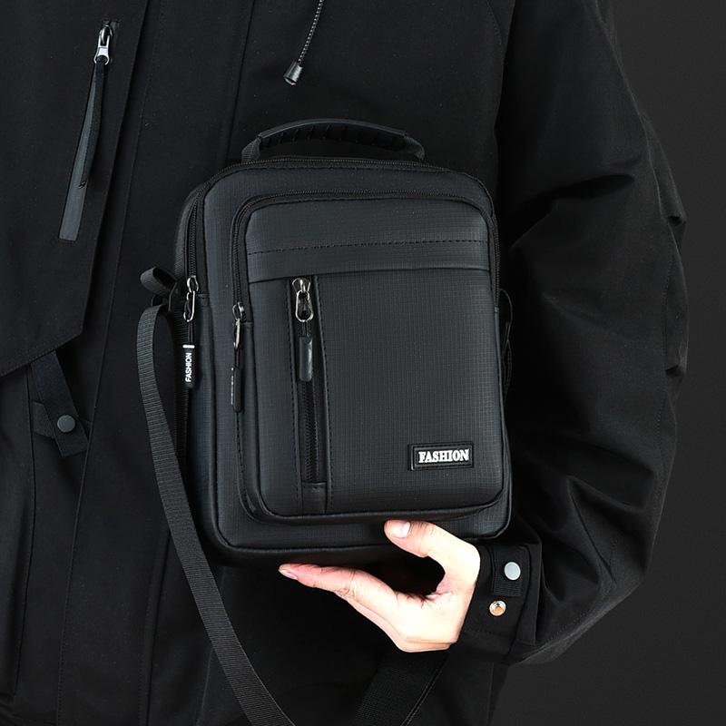 Geantă Messenger Oxford Ușoară pentru Bărbați - Geantă de Umăr Casual la Modă cu Design Elegant