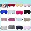 Solid Color Adult Double Sided Silk Eye Mask Sleeping Nighttime Supplies Rest