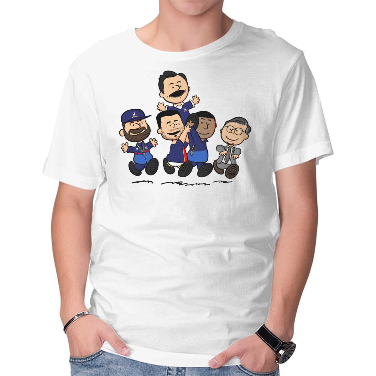Unisex Crew Neck T-Shirt The Best Coach Graphic Short Sleeve Casual Tee L
