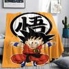 Coperta in Flanella con Stampa Personaggi Dragon Ball, Alta qualità Confortevole per Tutte le Stagioni, Arredamento per la Casa, Calore e Comfort, Perfetta per Regali di Natale