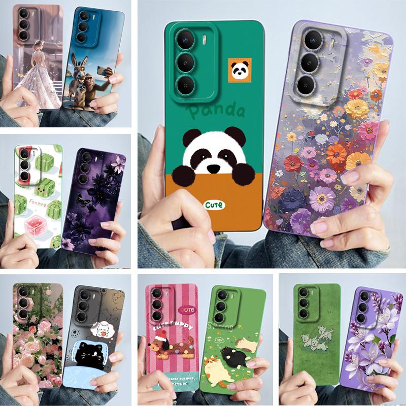 Case For Realme C71 4G Cute Panda Sweet Girls Cats Silicone Soft Back Cover For RealmeC71 4G Ultrathin Anti-Scratch Protective
