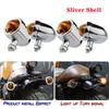 Bullet Motorcycle Turn Signal Lights Indicator Amber Blinker Retro Lamps For Harley Davidson Honda Yamaha Cruiser Bobber Chopper