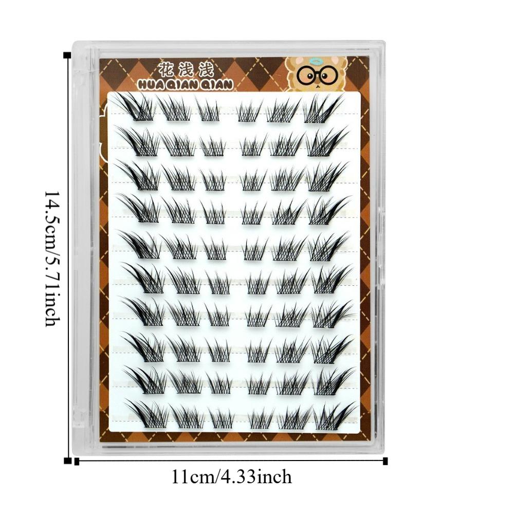 Flauschige Klebefreie Falsche Wimpern Lang Anhaltende Selbstklebende Wimpernbüschel Party