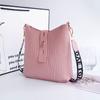Crocodile Pattern Bucket Shoulder Crossbody Women's Bag Versatile Trend Stone Pattern Buckle Niche Bag