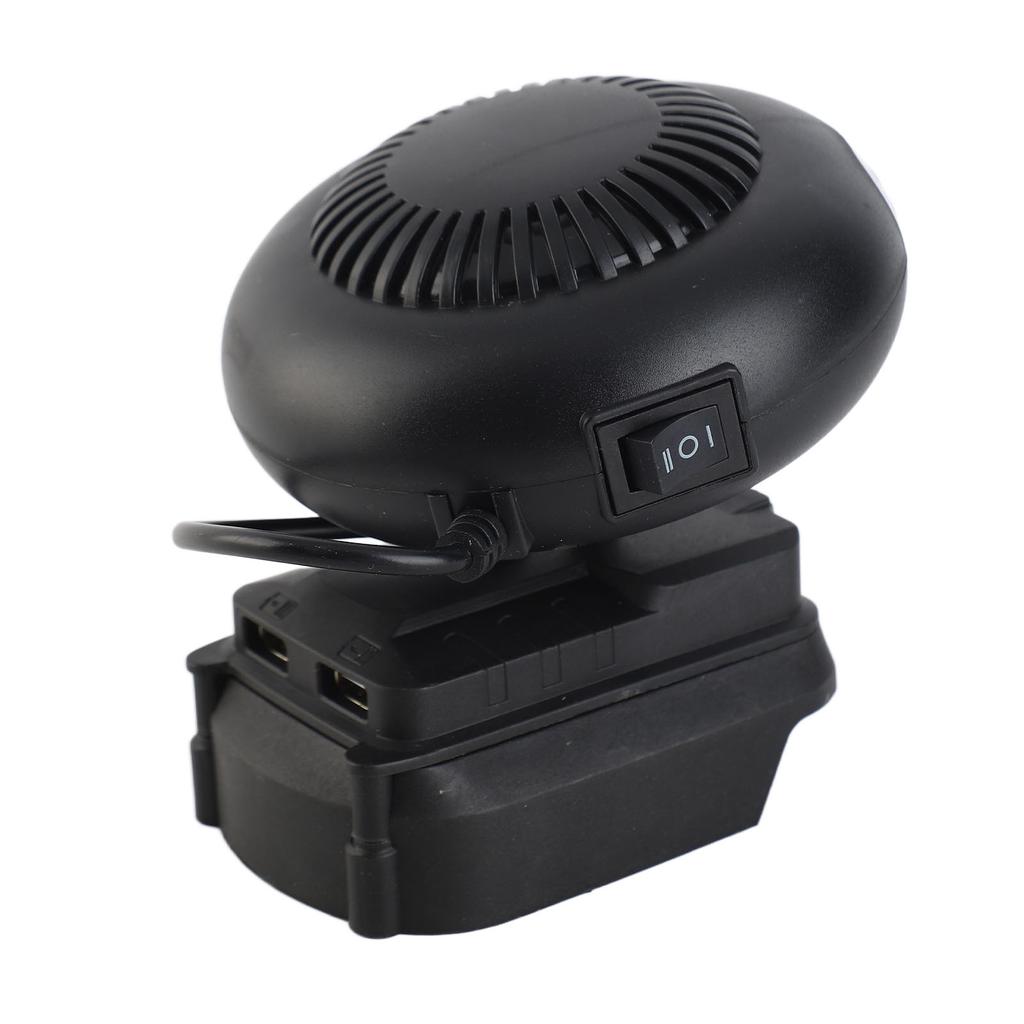 Încălzitor mic de spațiu 170W 2 trepte Alimentat cu baterie 18V Ventilator electric cu încălzire pentru BL1815 BL1820 BL1530
