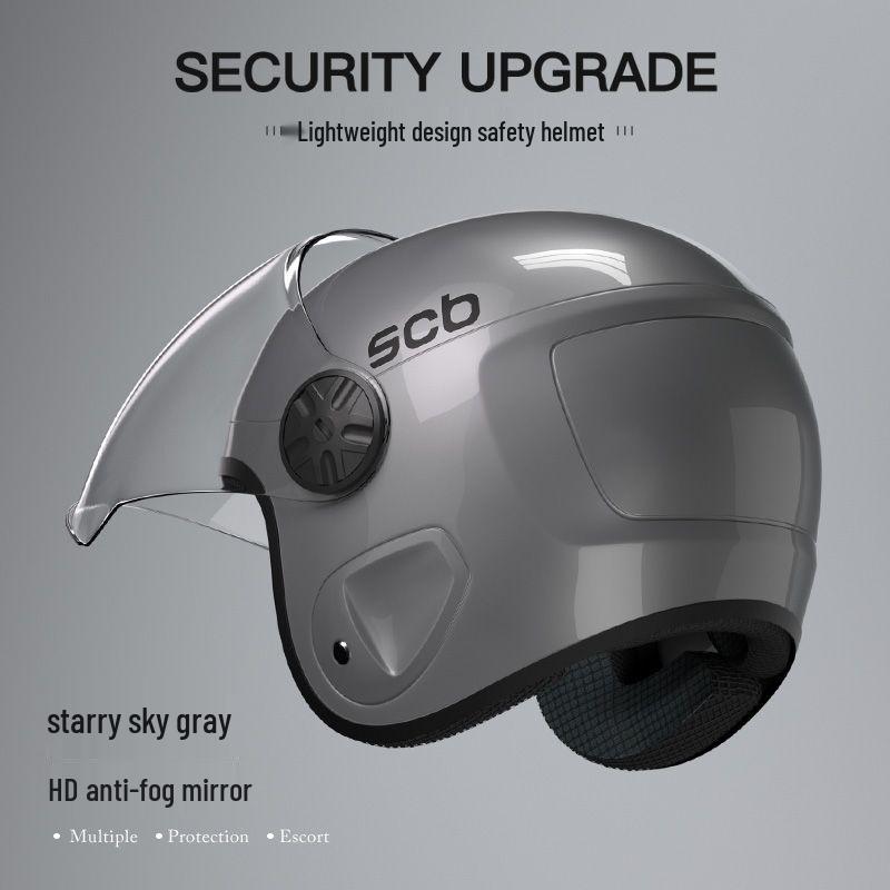 

All-Season Electric Scooter Helmet, Warm Winter, Anti-Fog, Stylish Unisex Half Helmet