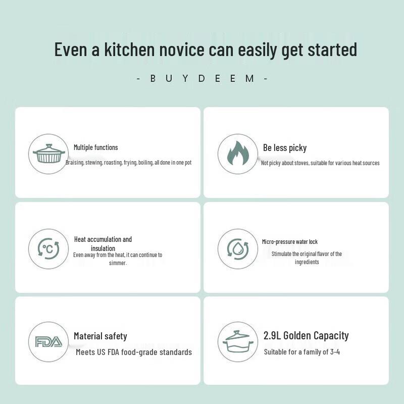 Buydeem Enamel Pot