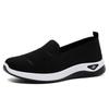 2025 Breathable Wedge Heel Loafers Women Spring Summer Slip On Knitted Sports Shoes Woman Anti Slip Soft Sole Walking Shoes Lady