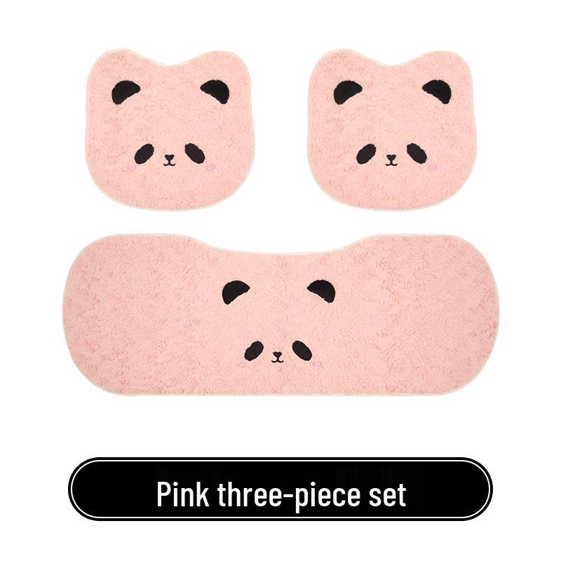 Panda Winter Plush Car Seat Cushion for Toyota bZ3, Corolla, RAV4, Rongfang, bZ5