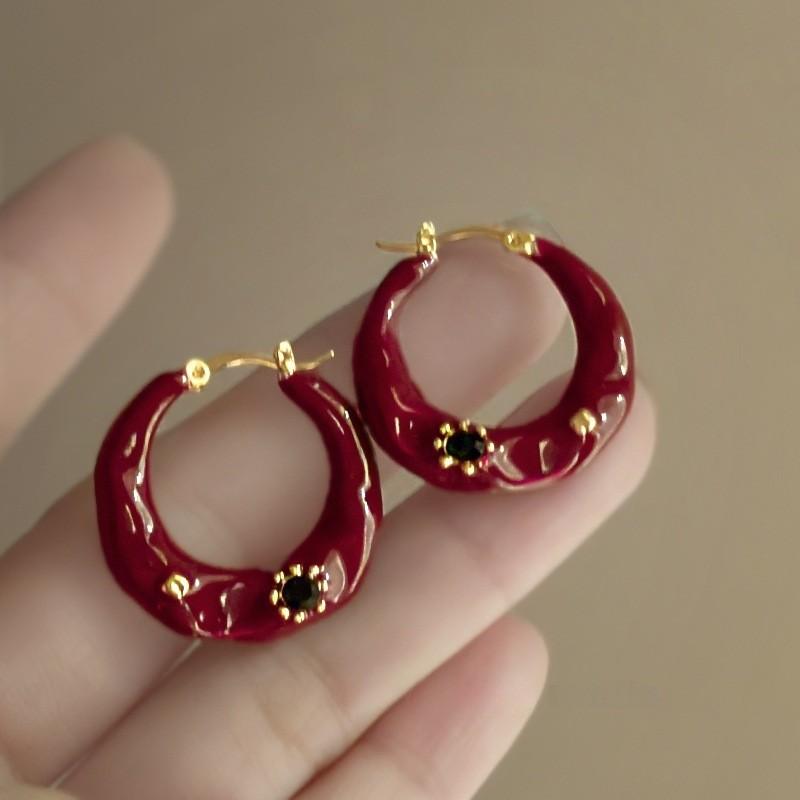

Сережки One Size червоний