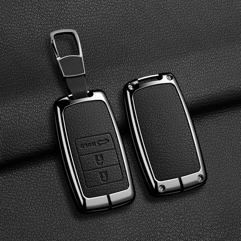 Auto Zinklegierung Leder Schlüssel Fernbedienung Hülle Abdeckung Für Acura RLX MDX CDX TLX-L NSX RDX Schutzhülle Schlüsselanhänger Auto Schlüsselanhänger Zubehör