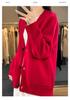 European Women's Winter Sweater - 100% Pure Wool Cardigan, Cashmere Knitwear, Short Coat