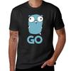 Golang Gopher GO Lang Programmierung Programmierer IT CS T-Shirt lustiges t shirt lustige t shirts Herrenkleidung Herren Grafik Kurzarm