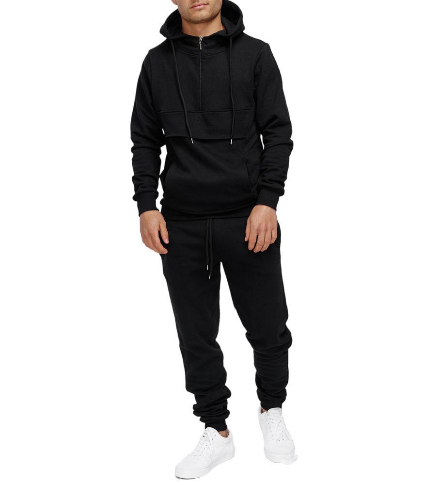 

Мужской однотонный спортивный комплект Survêt 527 черный