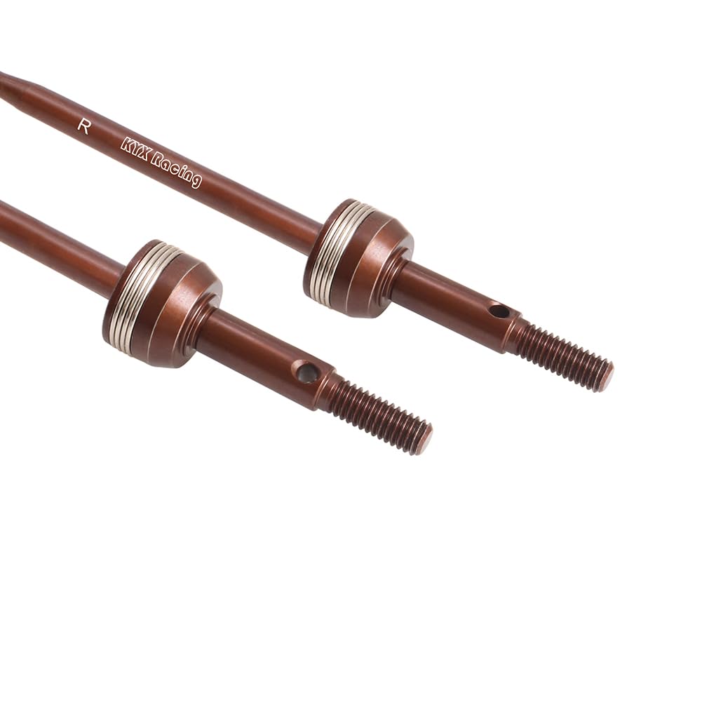 Palumma RC Car Steel CVD Drive Shafts, Front and Rear Drive Shafts, Upgrade Accessories for Tamiya 1/10 Scale Hot Shot II 2024 4WD RC Car
