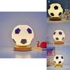 Soccer Led Night Light With Button Switch For Bedroom Decorations