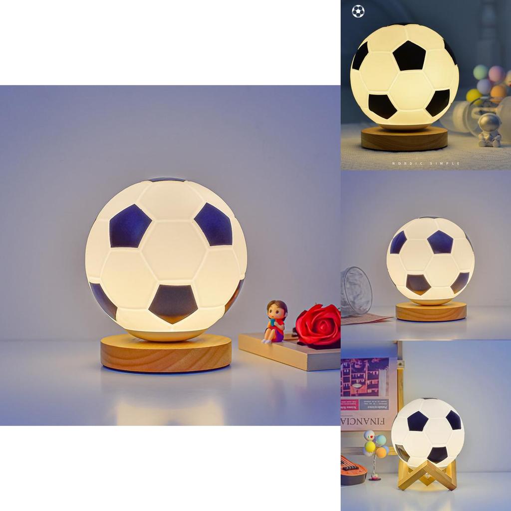 Soccer Led Night Light With Button Switch For Bedroom Decorations