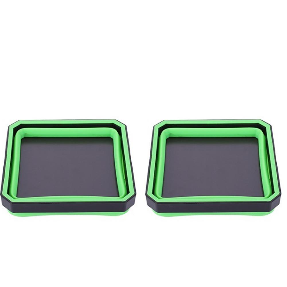 4.53 In Collapsible Magnetic Parts Tray Tools Magnetic Screw Tray Multicolor Parts Storage Box Plumber Carpenters Tool Organizer