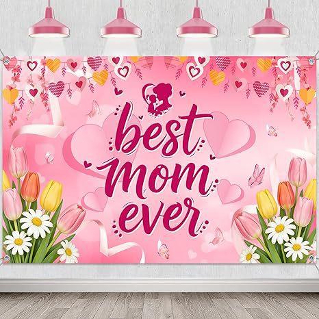 Flower Mother's Day Party Celebration Decorative Background Cloth Garden Arrangement Background