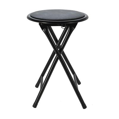 Vikbar metallpall Svart 45cm