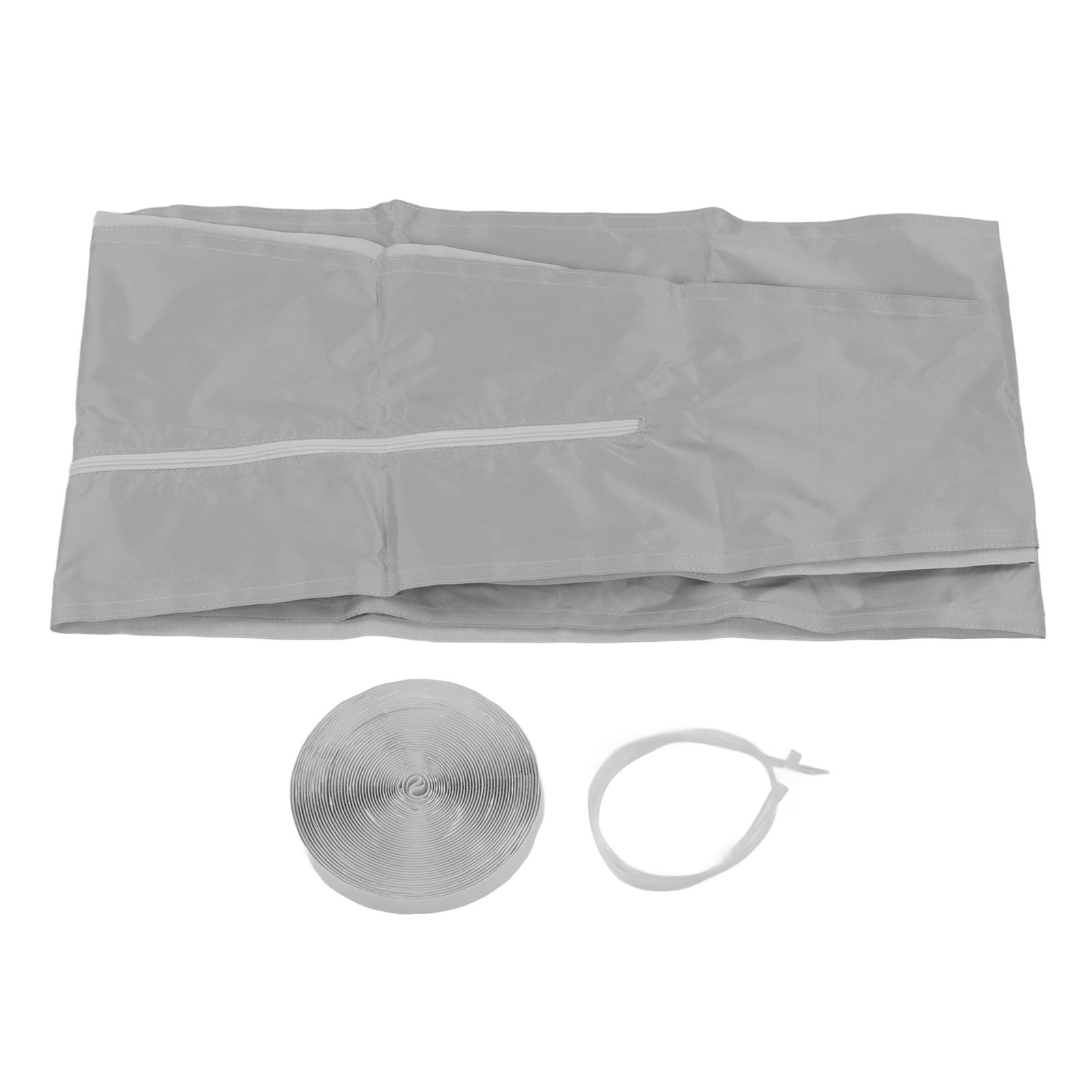 AC Window Frame Sealing Cloth Portable Air Conditioner Window Sealing Cloth AC Window Frame Baffle Kit Silver Grey 3M