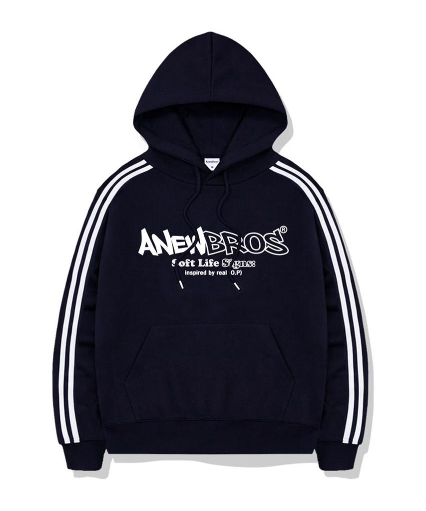 ANEWBROS Anew Core Logo Track Oversized Hoodie 4 Colors [Anbi_8005]