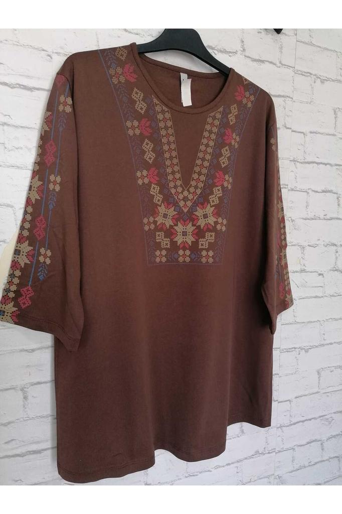 Damenbluse in großen Größen, perfekter Sommer, ganz aus Baumwolle, gekämmte Baumwolle, Bluse in großen Größen