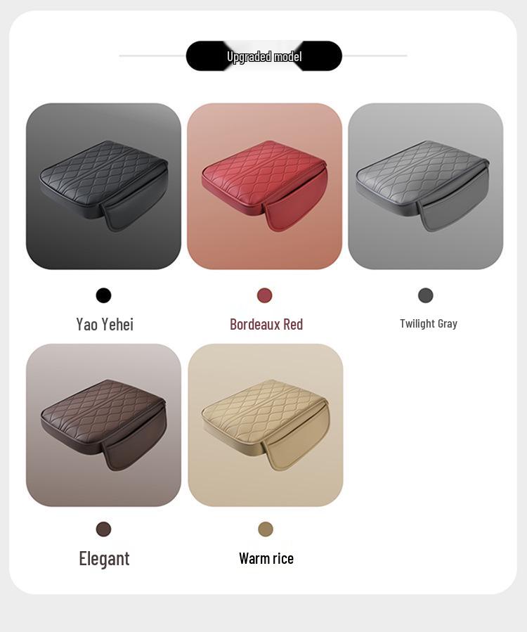 Memory Foam Armrest Pad - Heightening Elbow Support with Embossed Design and Pockets