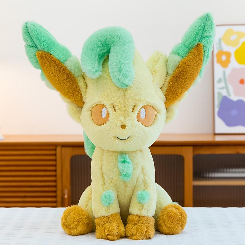 New 45cm  Eevee Plush Toys Cute Cartoon Glaceon sylveon Leafon Stuffed Pillow Dolls Room Decoration Birthday xmas Gift