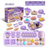 Colorful Eating Utensils Playset With Realistic Kitchen Accessories Storage Box For Children