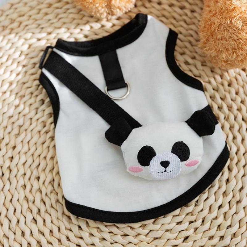 Three-dimensional animal satchel can be towed Ragdoll cat blue cat anti-hair loss thin breathable vest teddy pet cat clothes