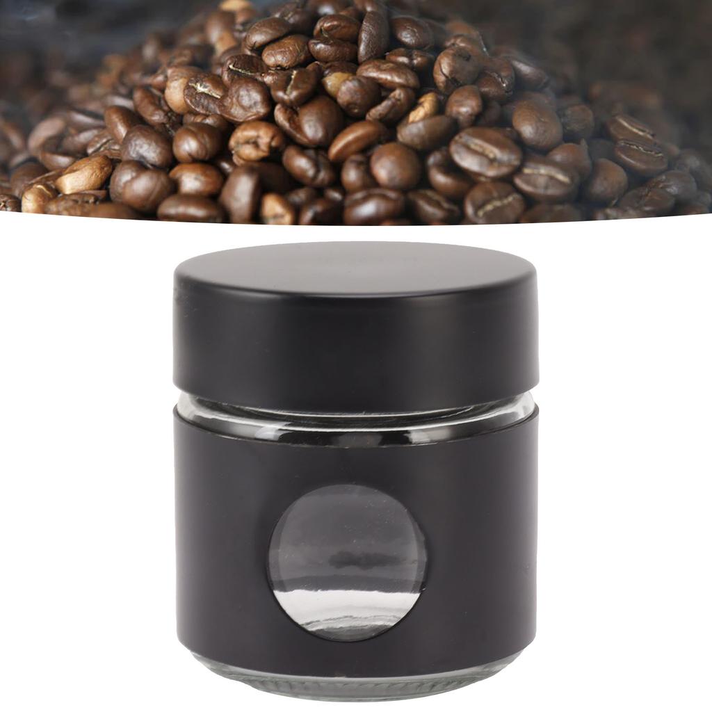Stainless Steel Glass Coffee Container Coffee Bean Storage Container Airtight Kitchen Food Storage Container