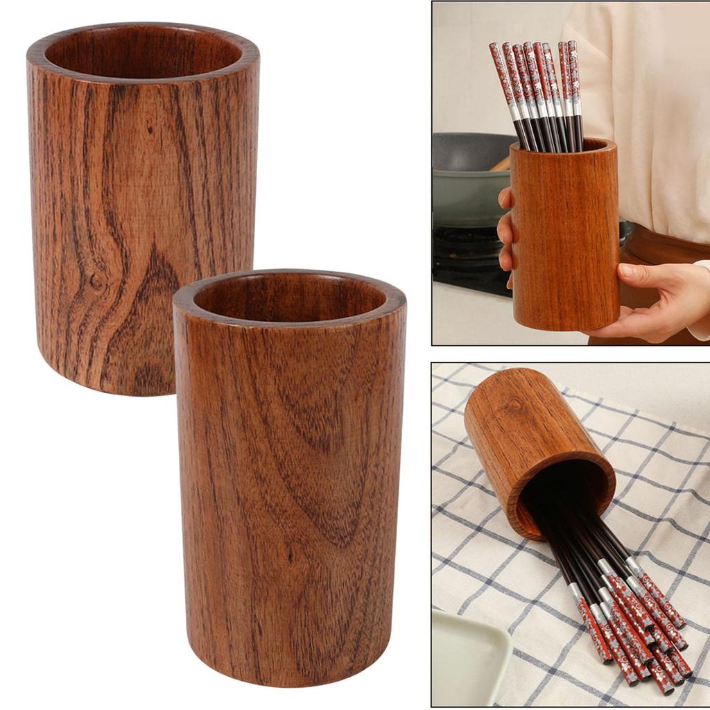 Stäbchenhalter Tragbar Holz Großes Fassungsvermögen Multifunktional Küchen-Besteckständer für Party-Theke Zuhause Restaurant Tafelgeschirr