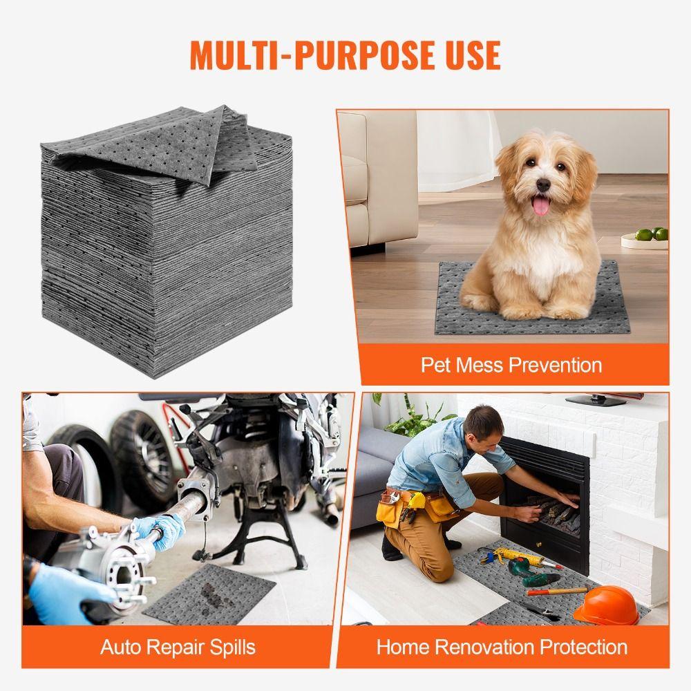 5 Peças Tapete Absorvente Tapete para Derramamento de Óleo 50*40cm Tapete para Chão de Garagem Almofadas Absorventes de Óleo Absorvendo Água