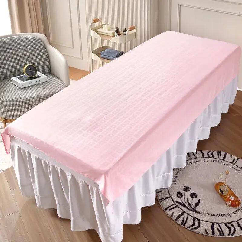 

Spa Massage Bed Cover Sheet Beauty Salon Table Cover with Without Face Hole Waterproof Durable Body Spa Bedspread 195x75cm