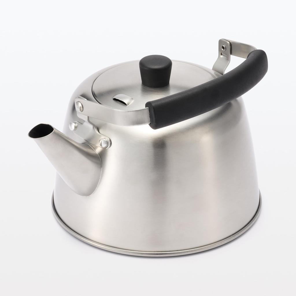MUJI Stainless Steel Kettle, 2L, Silver, 44902448