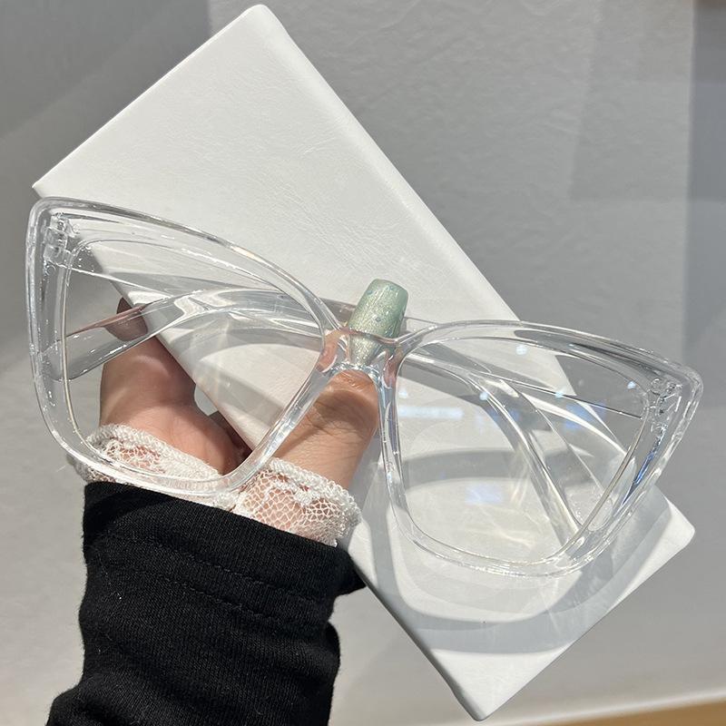 Cat-eye Influencer Style Slimming Large Frame Sunglasses - Fashionable European and American Eyewear