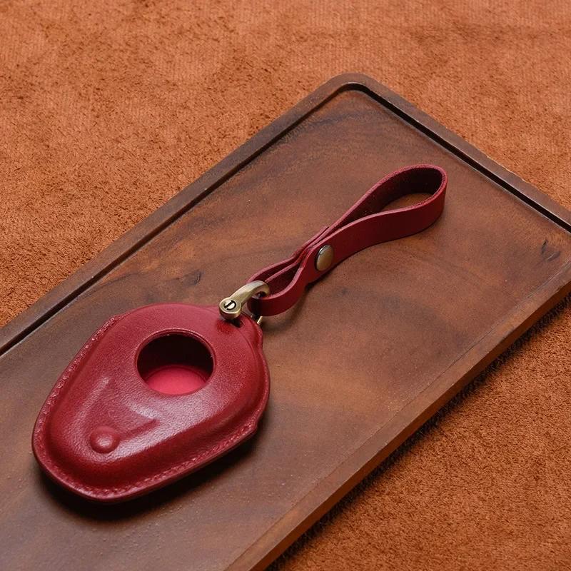 

For Harley Davidson Motorcycle Leather Vintage Key Cover Street Glide Cvo Induction Key Decoration Modification Protective Cover