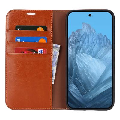 For Google Pixel 9/9 Pro Case Crazy Horse Texture Split Leather Wallet Phone Cover