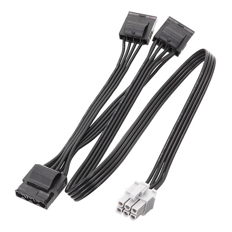 

6Pin Series Modular Cable to Molex 4PIN D Type X4 X3 Power Supply Connector Perfect for LEADEX G650