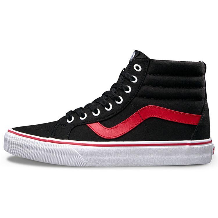 

Кроссовки унисекс Vans Sk8-Hi Reissue Pop Black Racing-Red VN0A2XSBORC