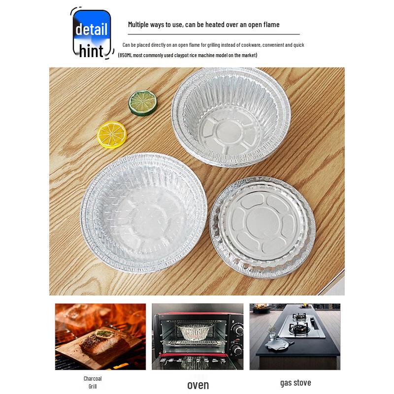 Homeglen Disposable Round Aluminum Foil Bowls