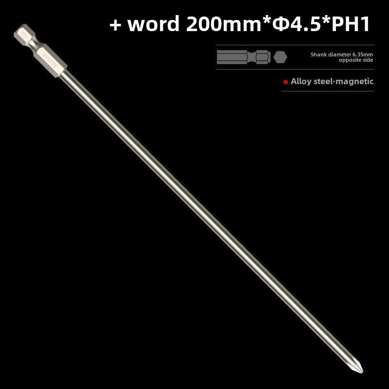 BROPPE Magnetic Cross Screwdriver with Electric Drill and Pneumatic Nozzle Head