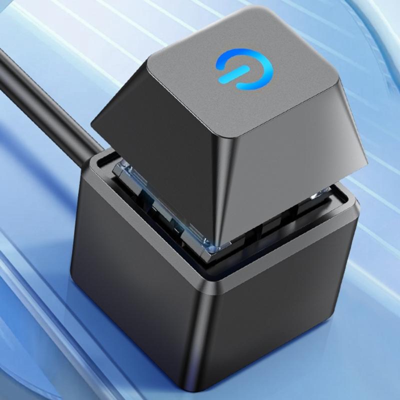 Desktop Computer External Power Button with LED Lights for Motherboard Power Switching Button