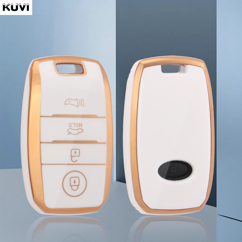 TPU Car Remote Key Case Cover Shell Fob For KIA Sportage Cerato Optima K2 K3 K4 K5 RIO Picanto Soul Sorento Sedona 3 4 Buttons