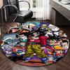 1pc Dragon Ball Z Characters Anime Cartoon Design Round Carpet Office Chair Mat NonSlip Rug Suitable for Home Decor Living Room Bedroom Game