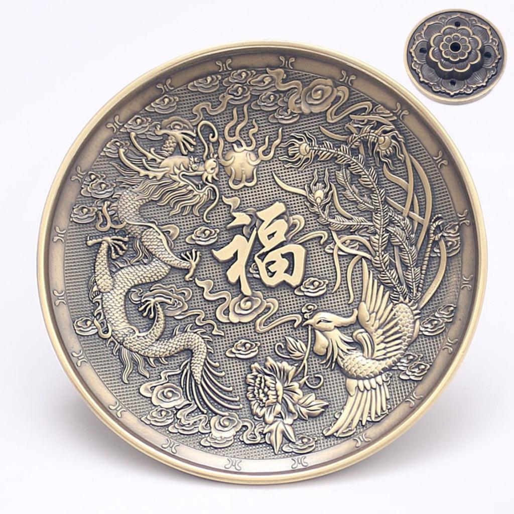 Incense Holder Base Chinese Incense Tray Incense Holder Antique Copper Incense Burner Incense Holder