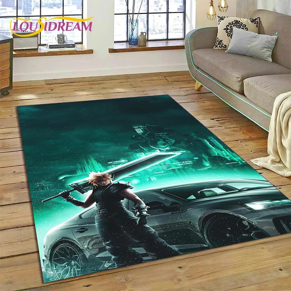 Final Fantasy Series Games Cartoon Carpet Rug for Bedroom Living Room Home Sofa Decoration,Children Game Large Decor Floor Mat